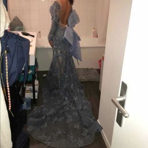 Gorgeous blue prom dress